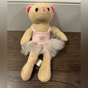 Revolution Dancewear Bear Plush Stuffed Animal Pink Tutu Leotard Dress 11" in